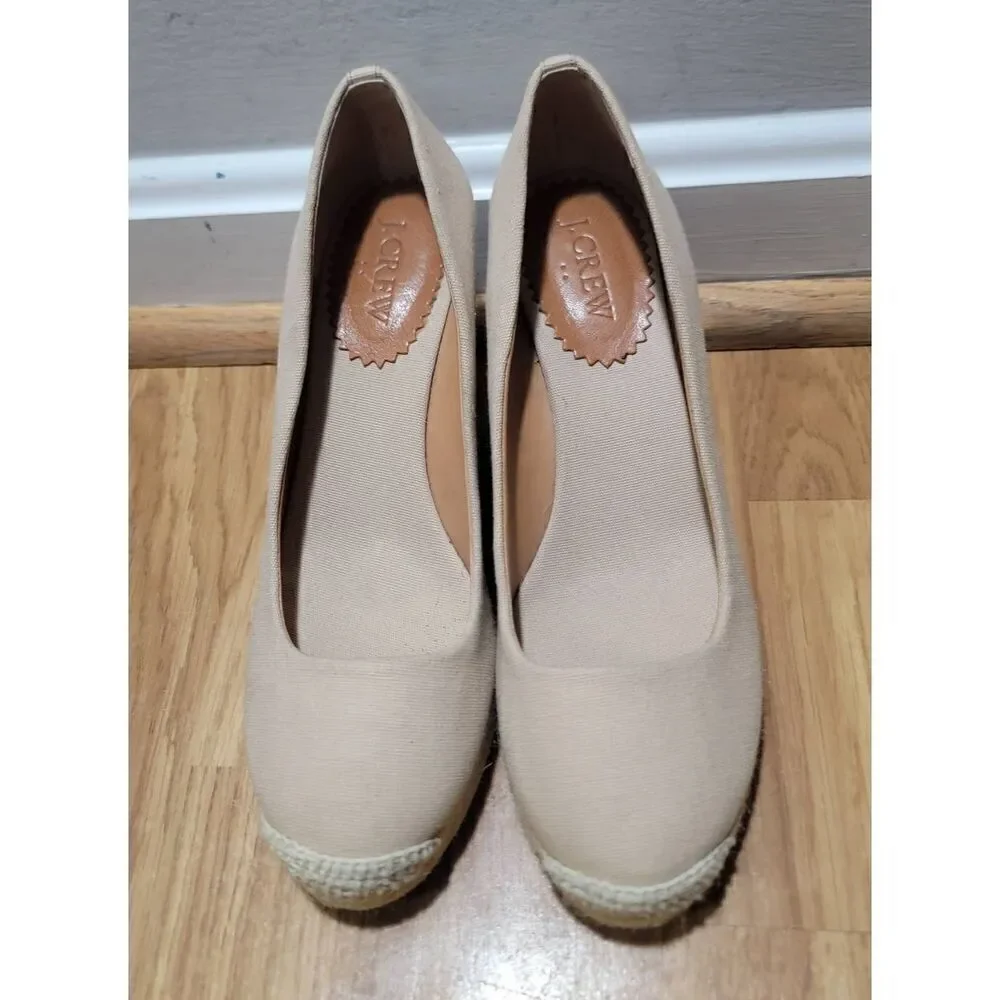 J.Crew Espadrilee Wedge Platform 7.5